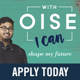 Advertisement: With O I S E I can. Apply Today