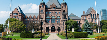 Photo of the Ontario Legislative Building.