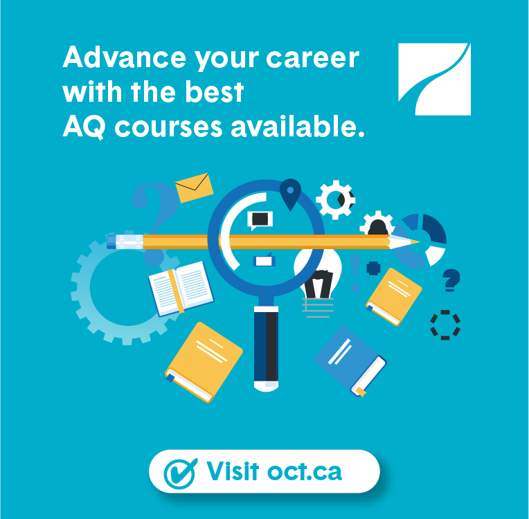Advertisement for the Ontario College of Teachers.