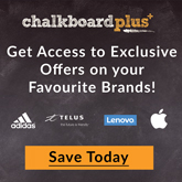 Advertisement for Chalkboard Plus.
