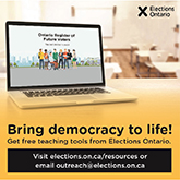 Advertisement for Elections Ontario.