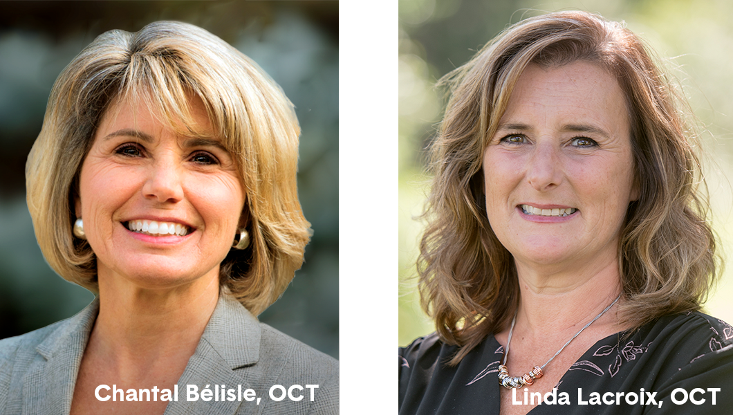 Headshots of Chantal Bélisle, OCT, and Linda Lacroix, OCT.