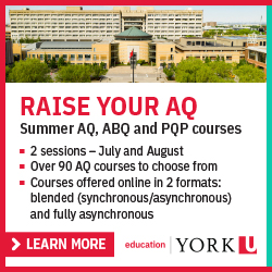 Advertisement for York University.