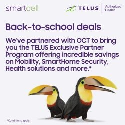 Advertisement for Telus.