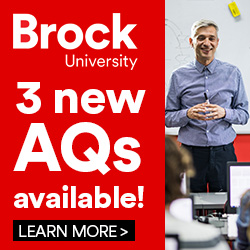 Advertisement for Brock University