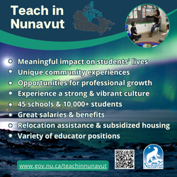 Advertisement for Government of Nunavut